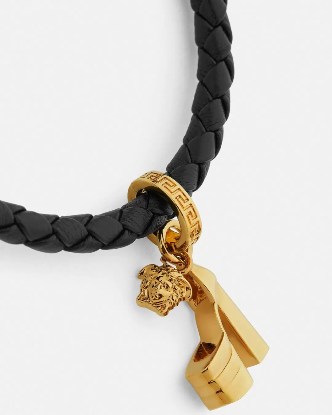 Aevitas Braided Leather Bracelet*Versace Cheap