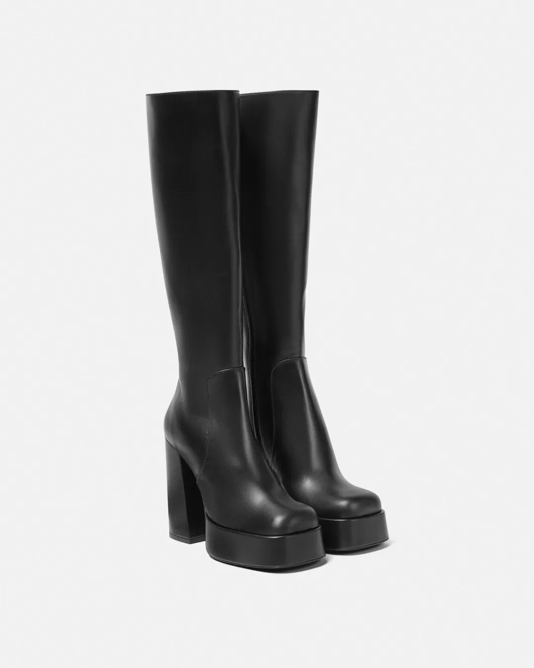 Aevitas Leather Platform Boots*Versace Clearance