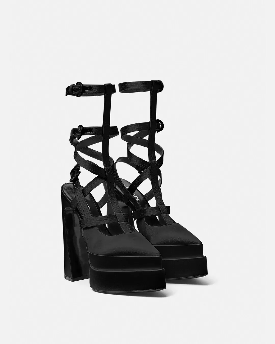 Aevitas Pointy Cage Platform Pumps*Versace Store