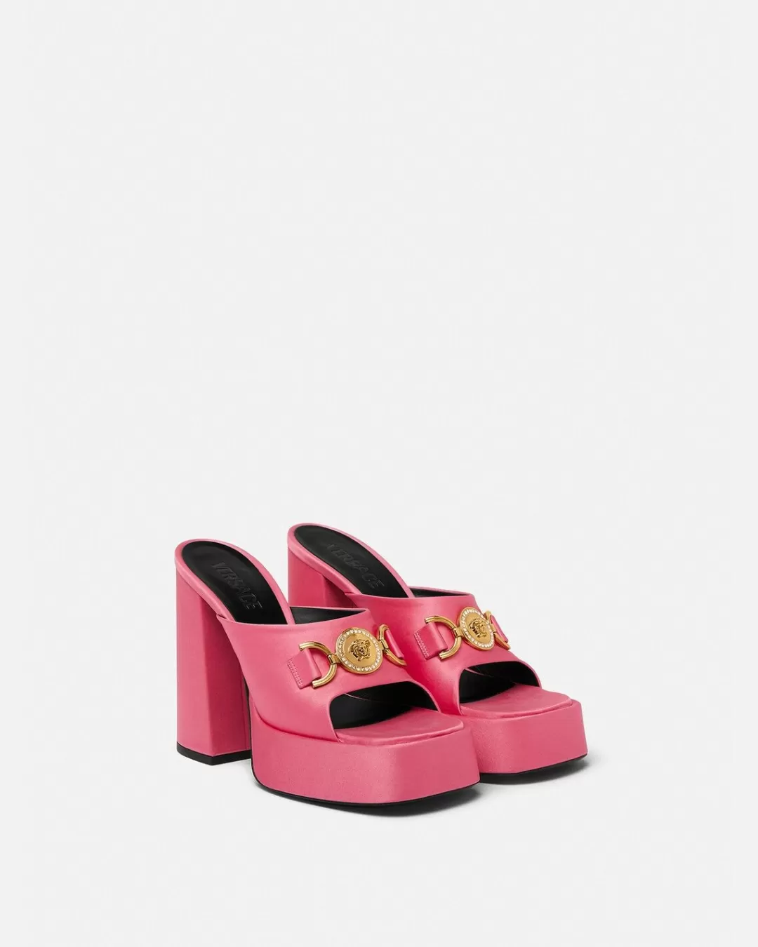 Aevitas Satin Platform Mules*Versace Hot