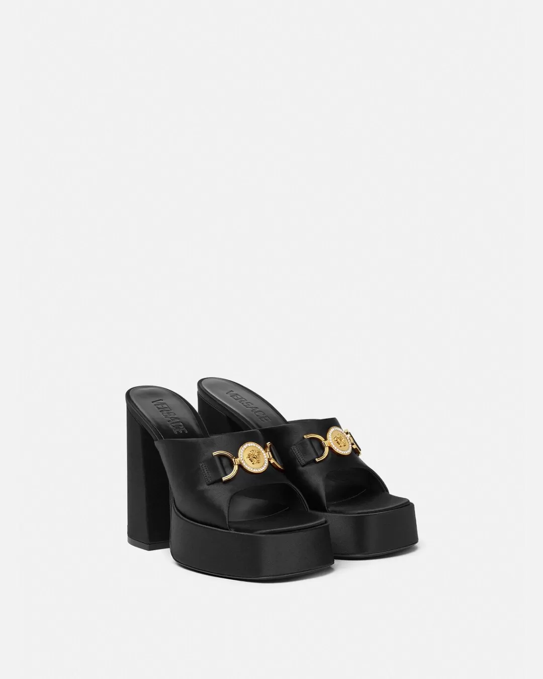 Aevitas Satin Platform Mules*Versace Best