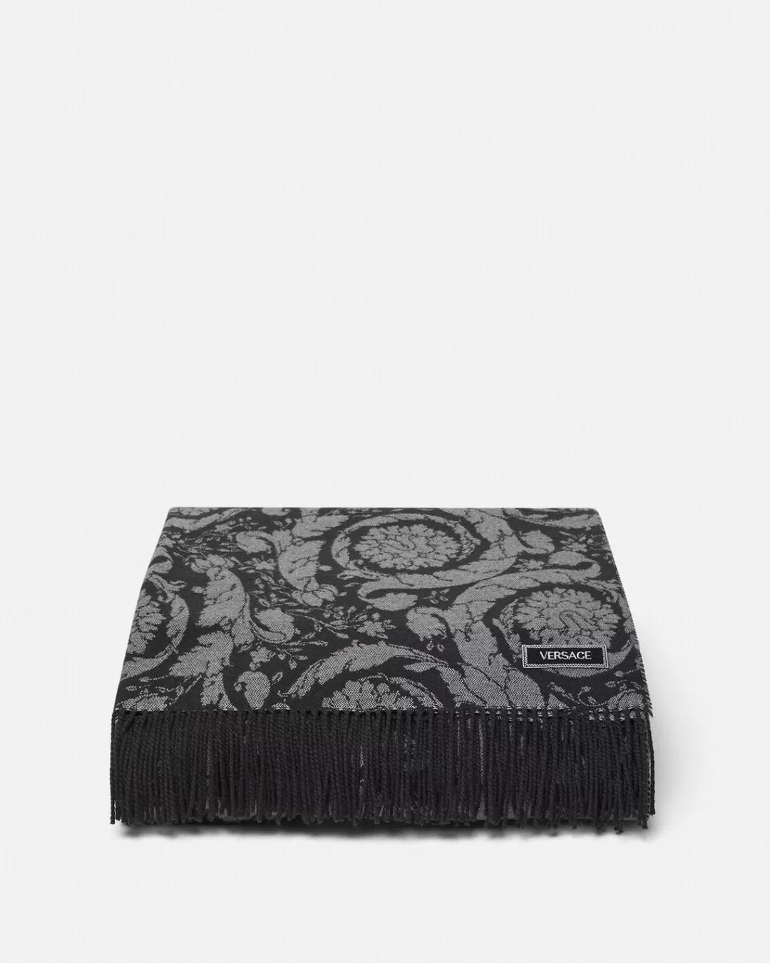 Barocco Cashmere Fringed Blanket*Versace Best Sale