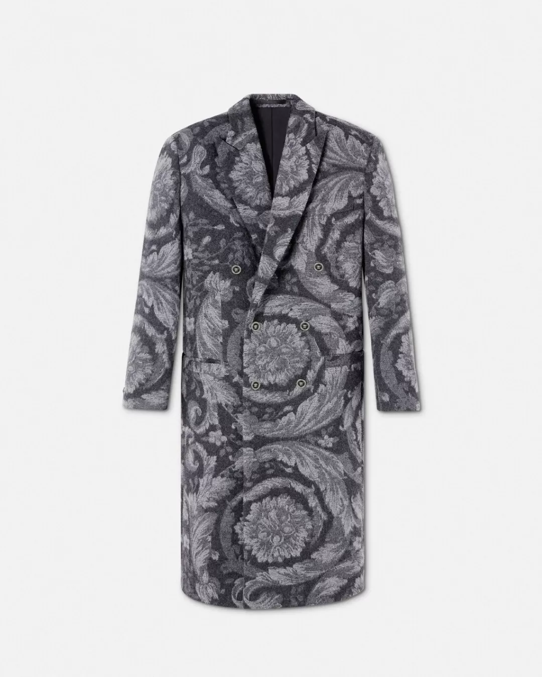 Barocco Cashmere-Blend Long Coat*Versace Cheap