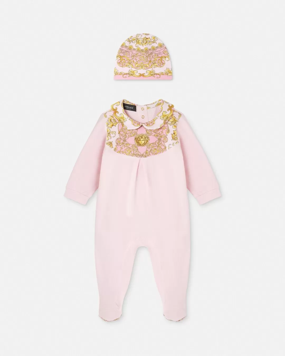 Barocco Frenzy Baby Sleepsuit Set*Versace Cheap