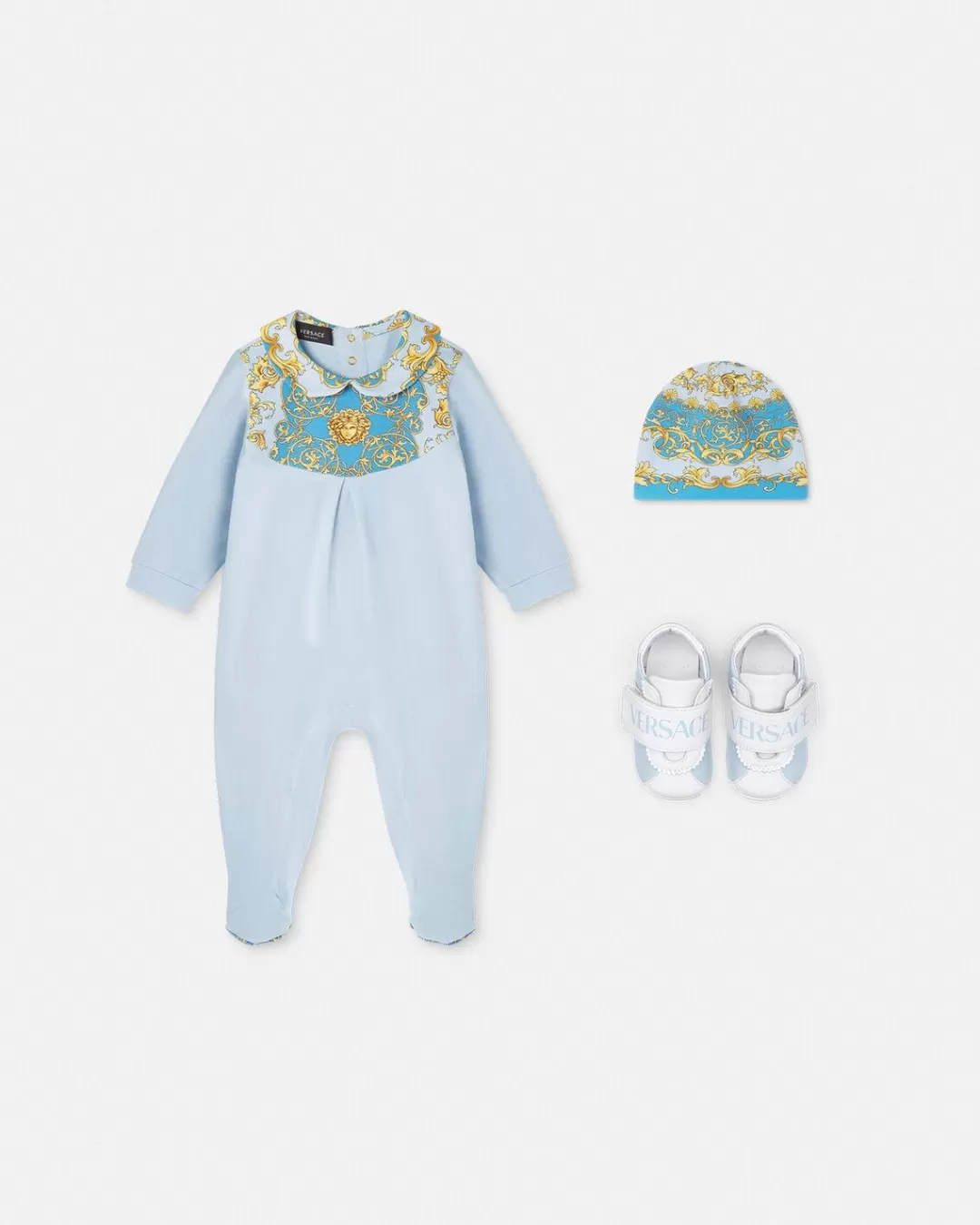 Barocco Frenzy Baby Sleepsuit Set*Versace Outlet