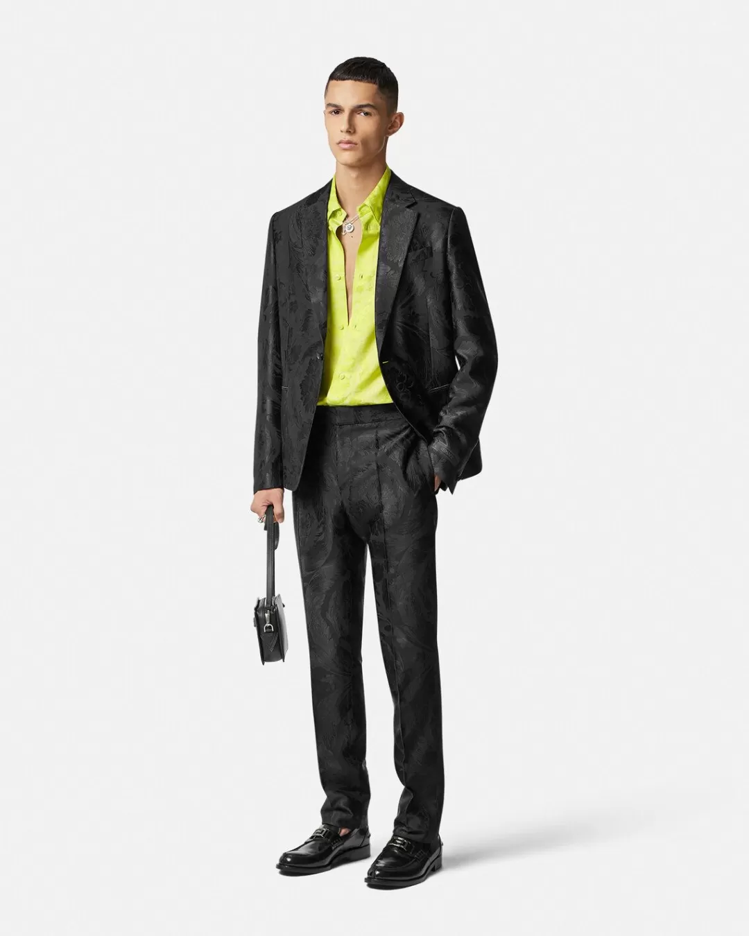 Barocco Jacquard Formal Pants*Versace Outlet