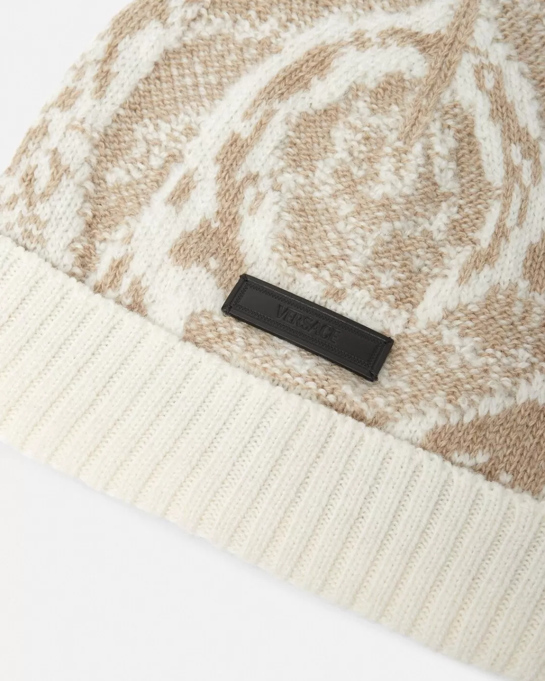 Barocco Jacquard Knit Beanie*Versace Best Sale