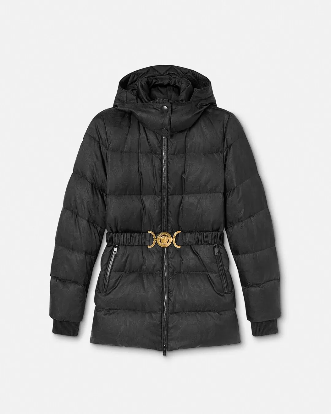 Barocco Jacquard Puffer Jacket*Versace Cheap