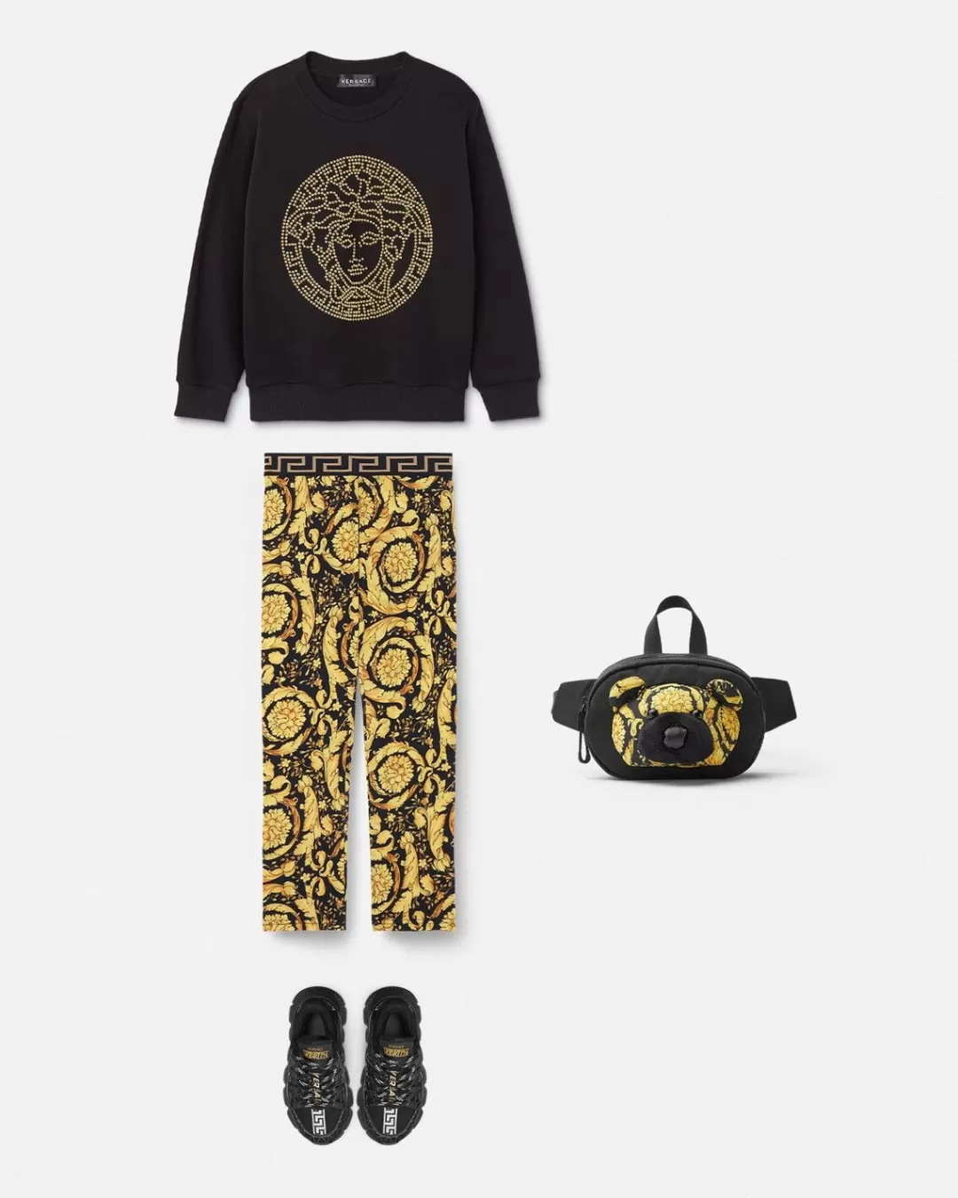 Barocco Kids Leggings*Versace Outlet