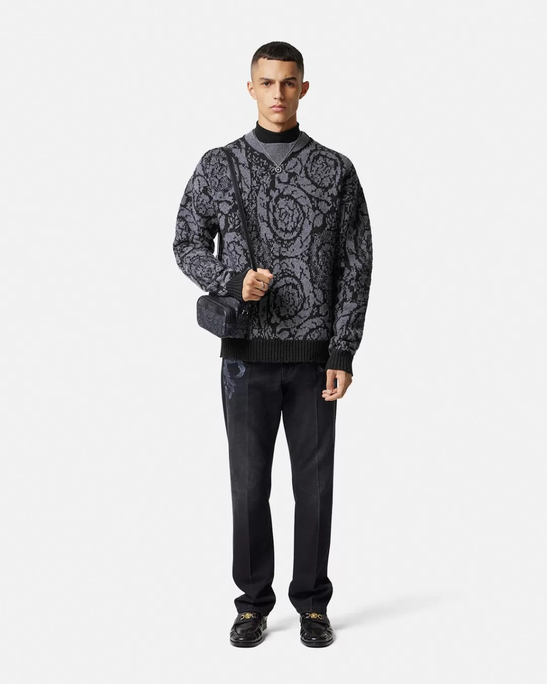 Barocco Knit Sweater*Versace Discount