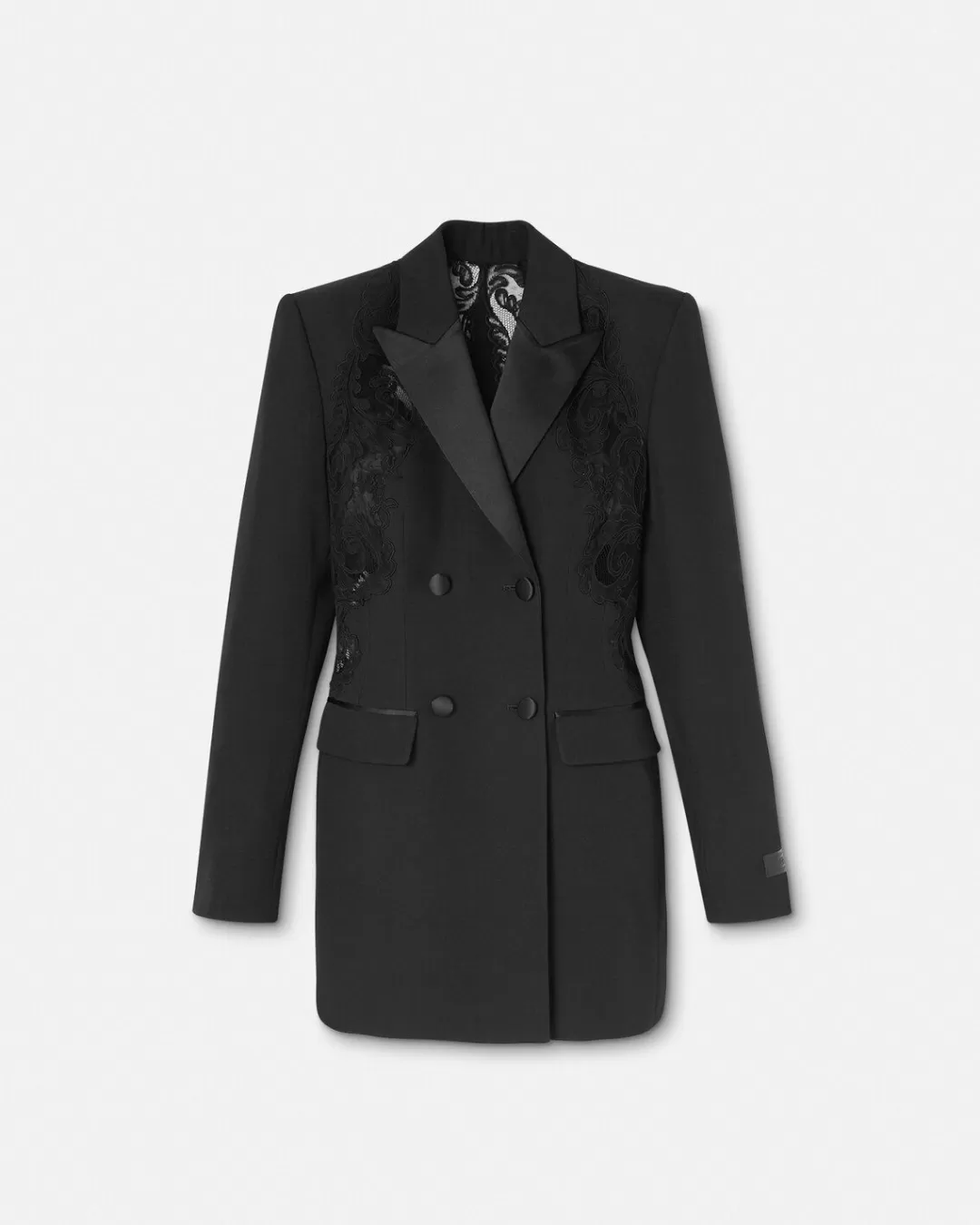 Barocco Lace Double-Breasted Blazer*Versace Outlet