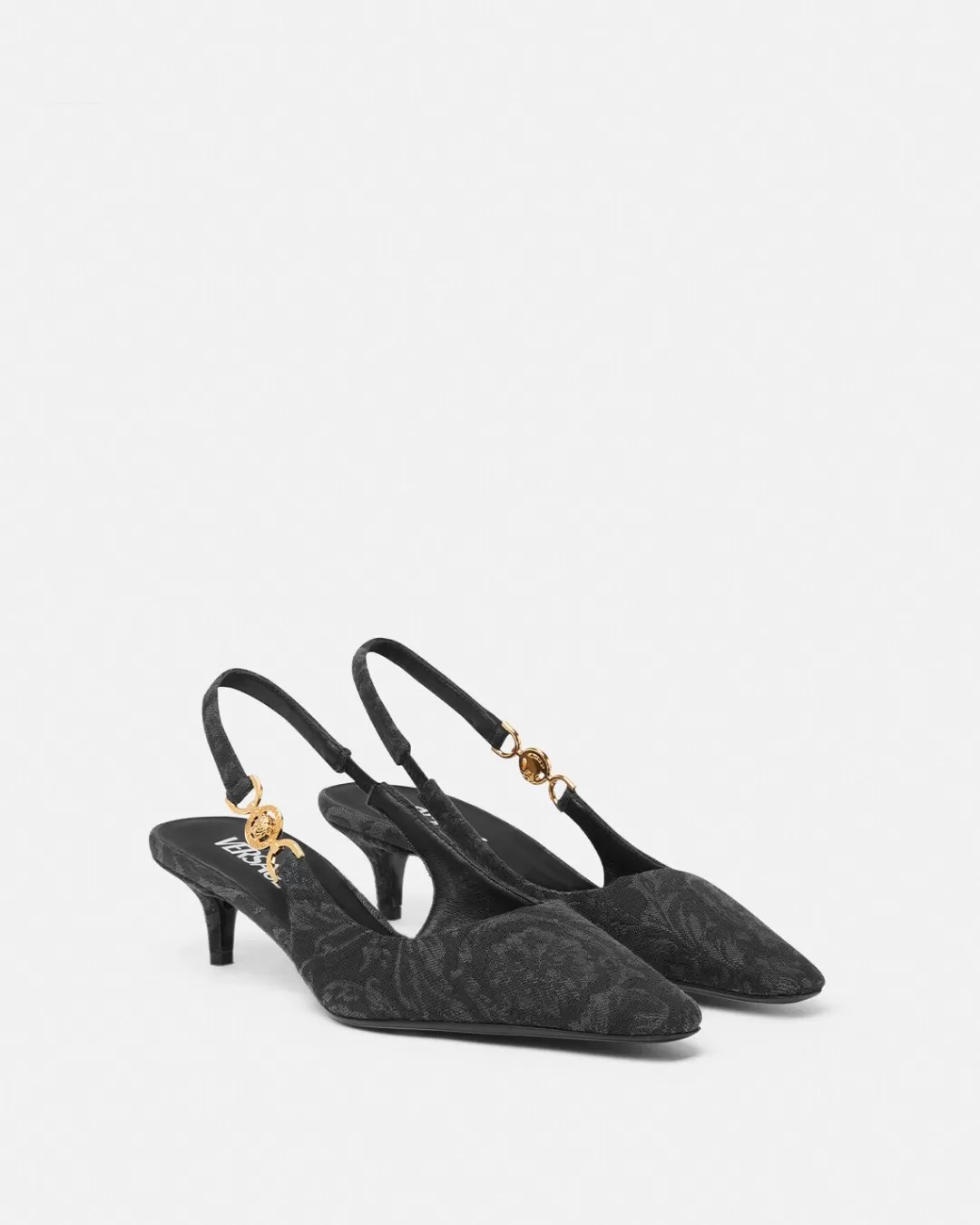 Barocco Medusa '95 Low Slingback Pumps*Versace New