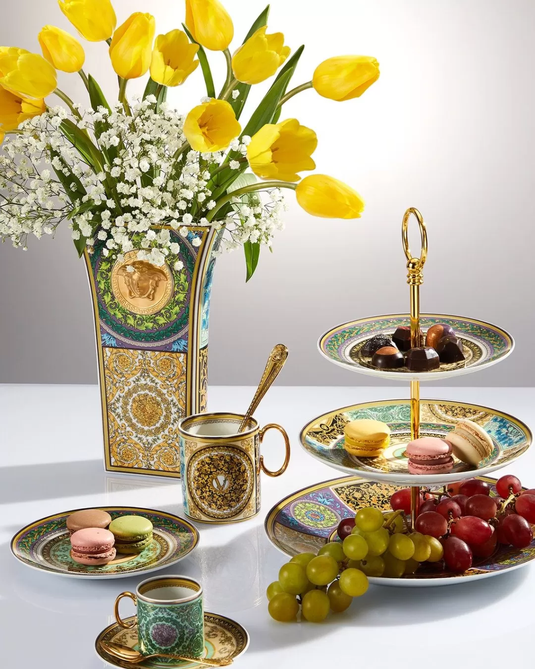 Barocco Mosaic Espresso Cup & Saucer*Versace Store