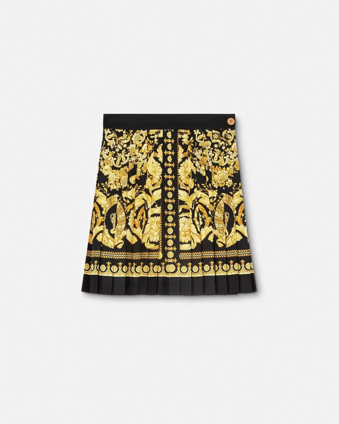 Barocco Pleated Silk Skirt*Versace Discount