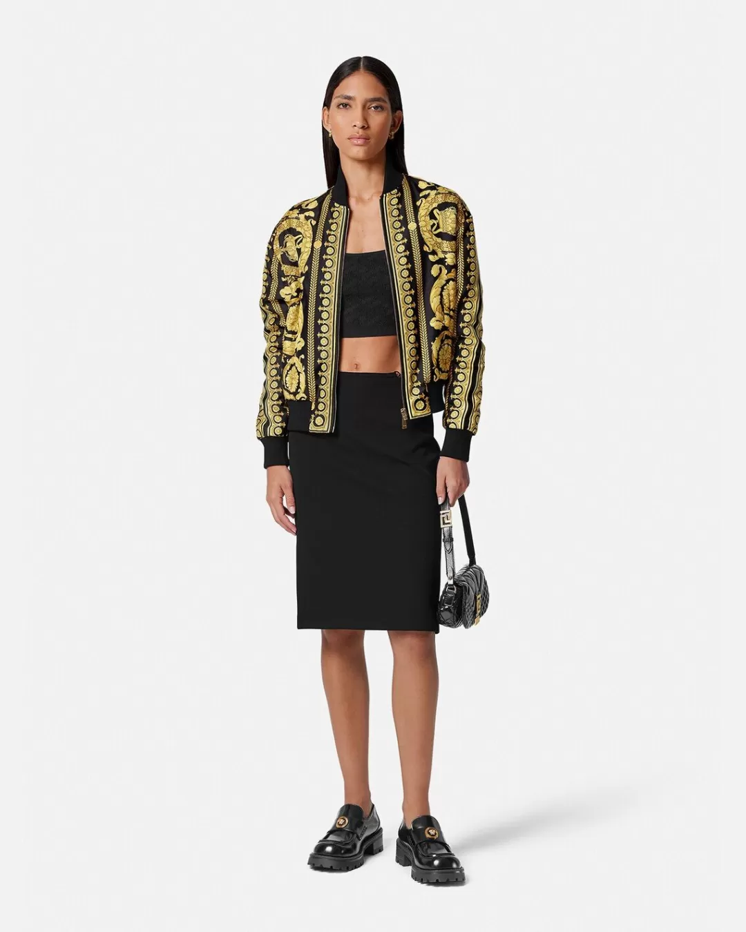 Barocco Reversible Bomber Jacket*Versace Discount