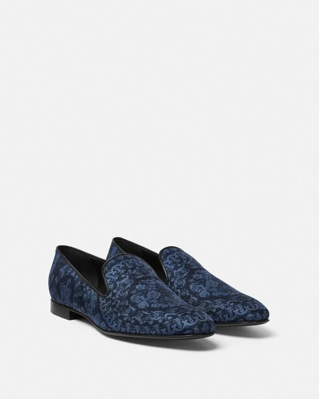 Barocco Satin Slippers*Versace Best Sale