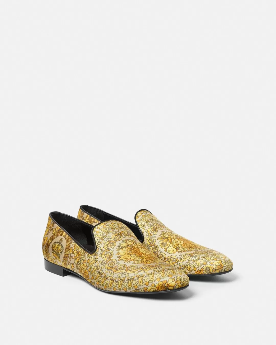 Barocco Satin Slippers*Versace Outlet