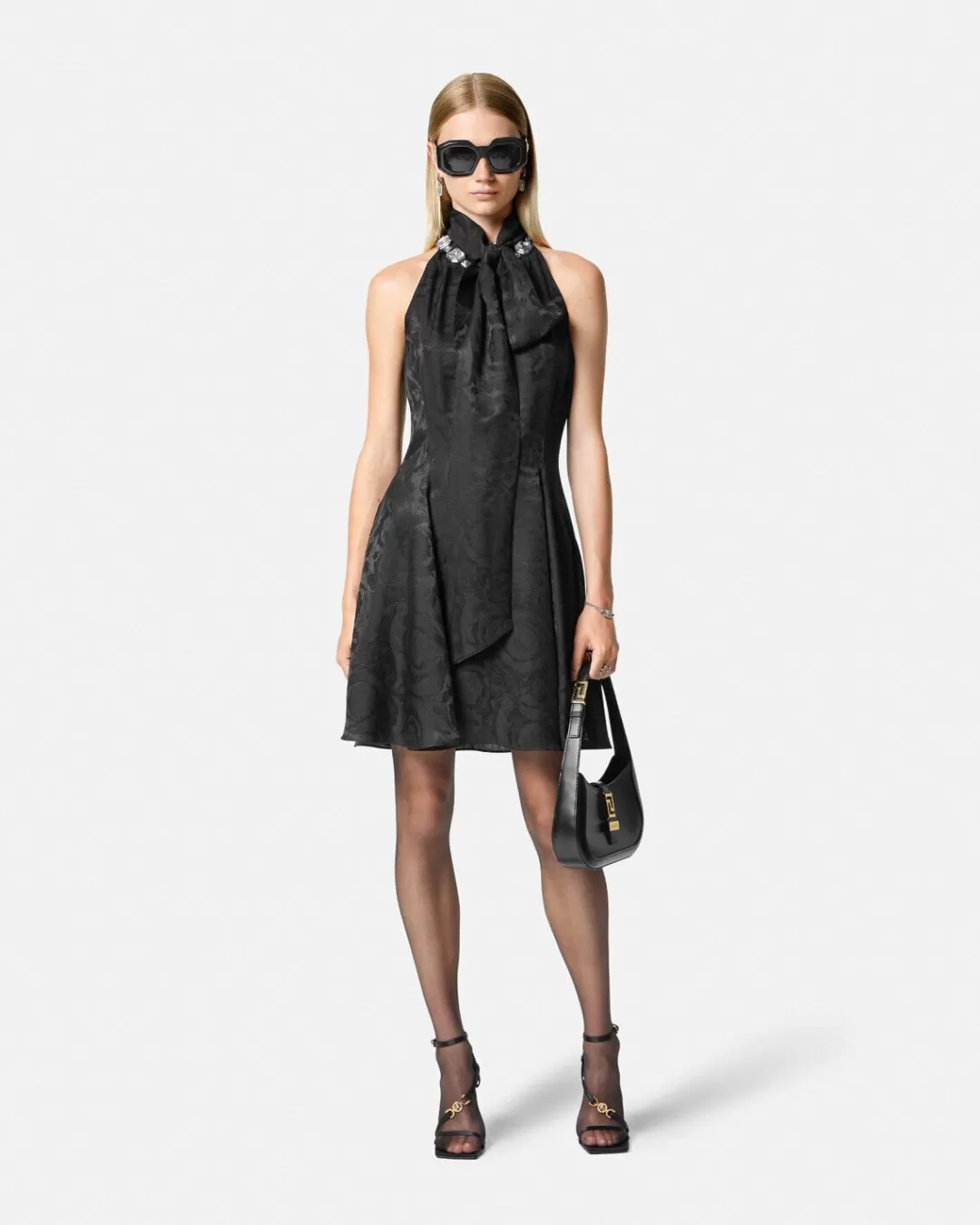 Barocco Scarf-Tie Mini Dress*Versace Flash Sale