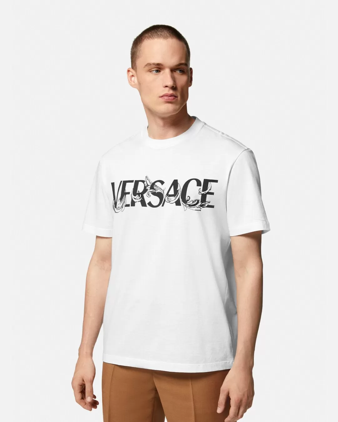 Barocco Silhouette Logo T-Shirt*Versace Shop