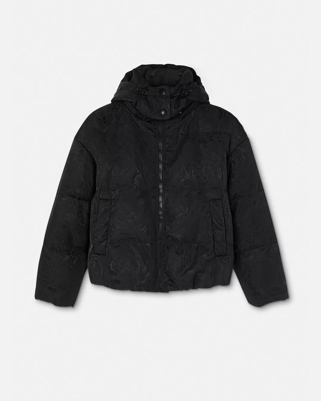 Barocco Silhouette Puffer Jacket*Versace Cheap