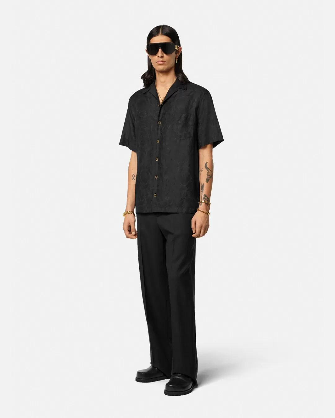 Barocco Silhouette Shirt*Versace Cheap