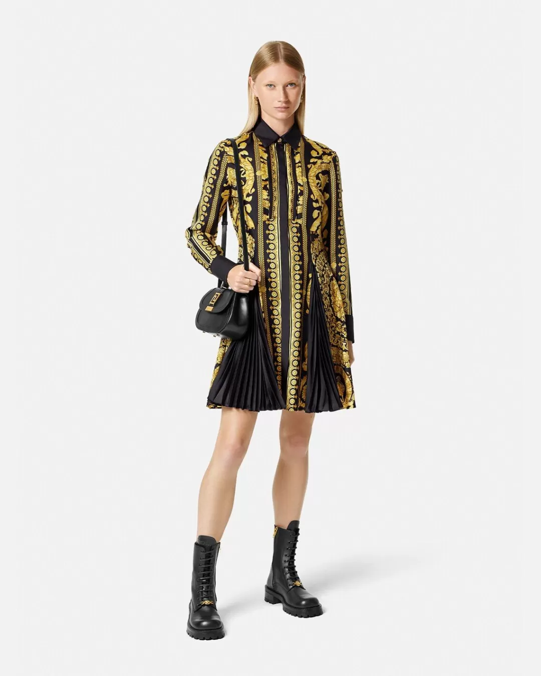 Barocco Silk Midi Shirt Dress*Versace Hot