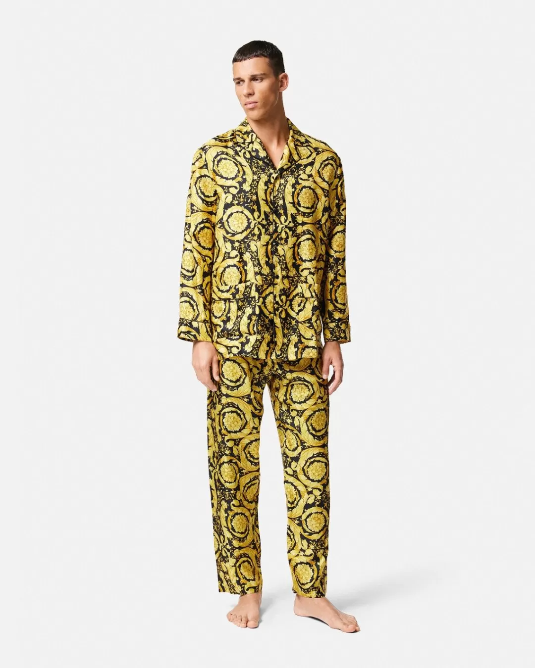 Barocco Silk Pajama Bottoms*Versace Cheap