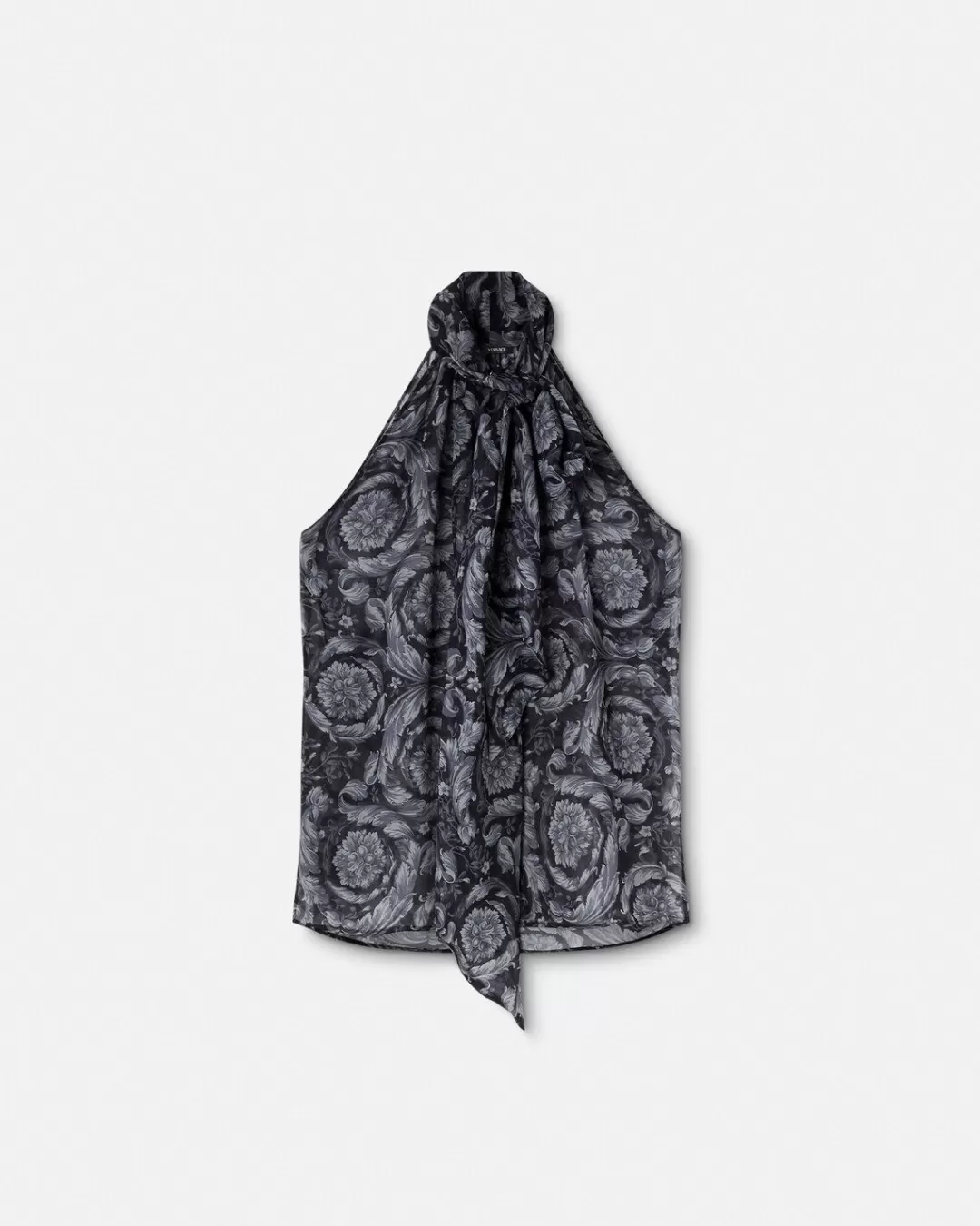 Barocco Silk Scarf-Tie Top*Versace Hot