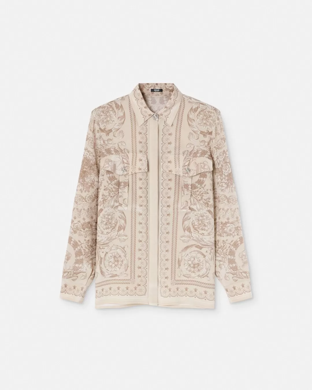 Barocco Silk Shirt*Versace Clearance