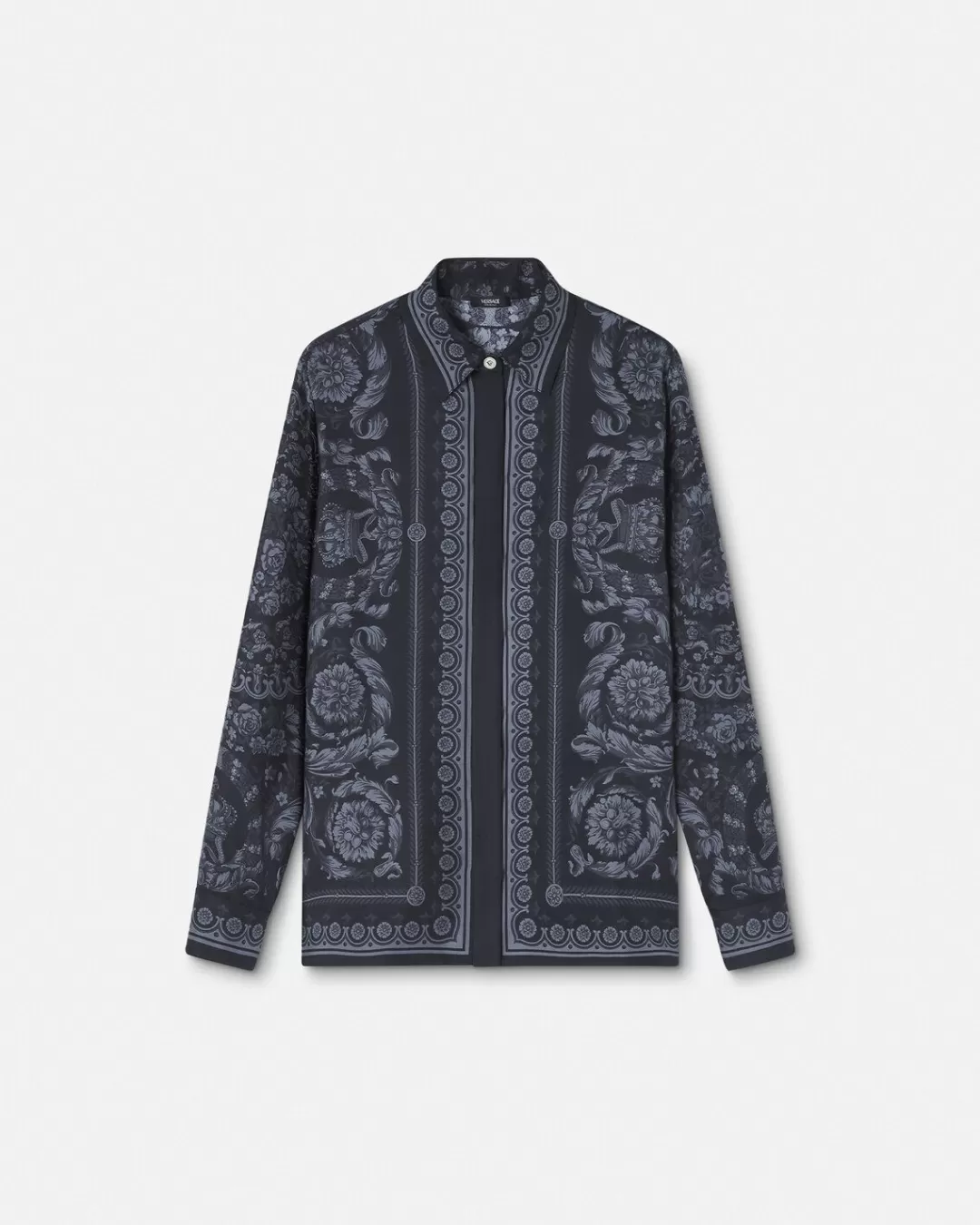 Barocco Silk Shirt*Versace Outlet