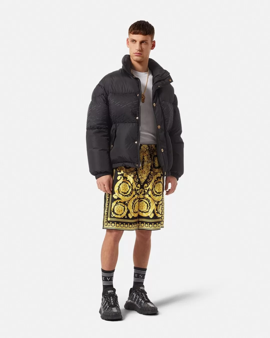 Barocco Silk Shorts*Versace Fashion