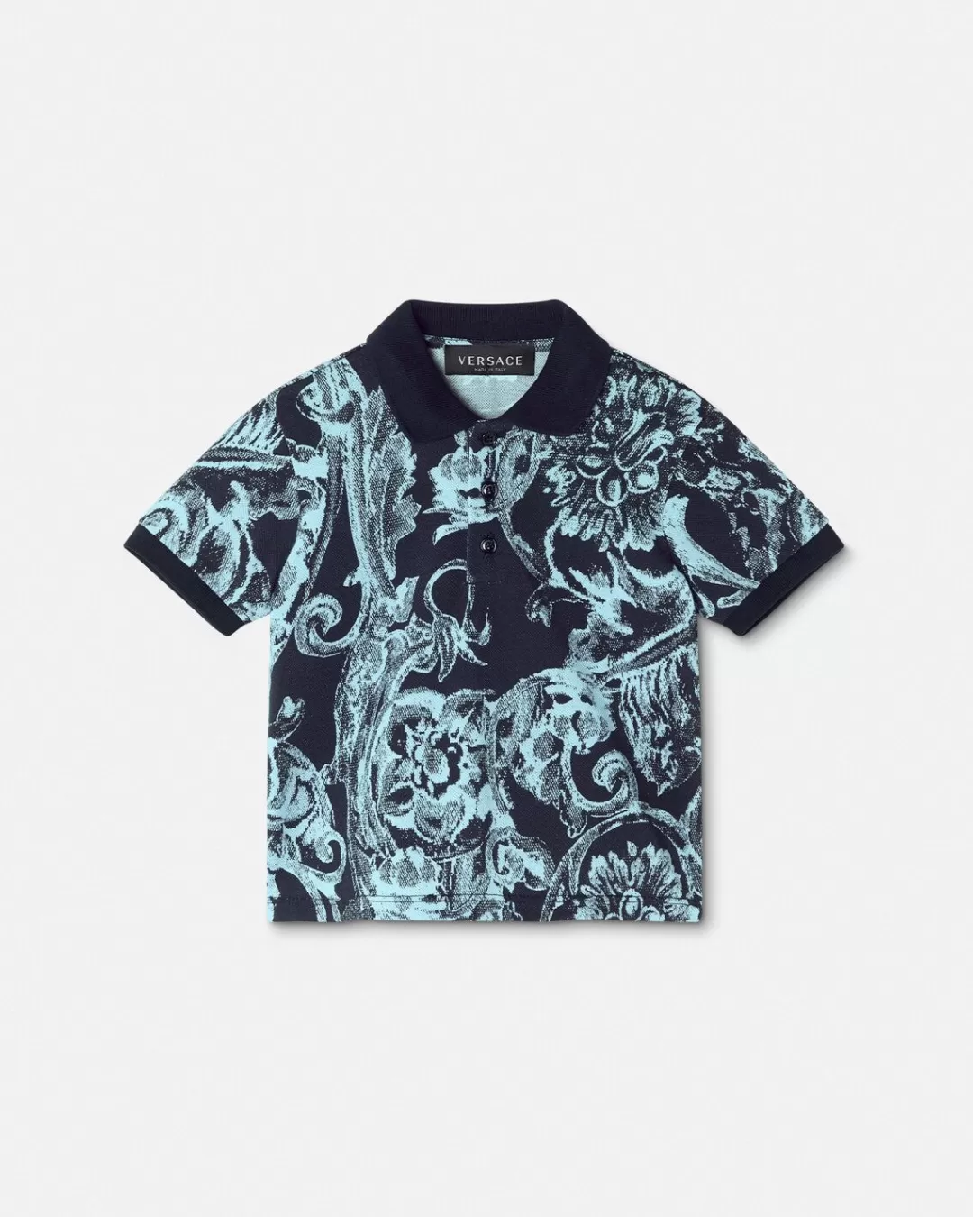 Barocco Stencil Baby Polo Shirt*Versace Flash Sale