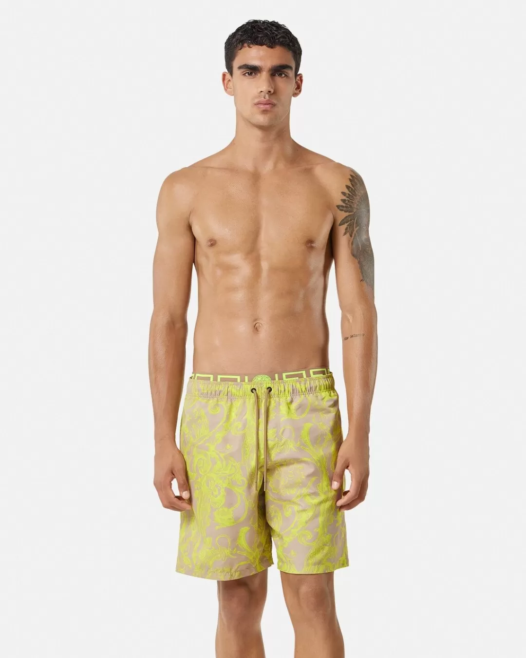 Barocco Stencil Mid Boardshorts*Versace Store