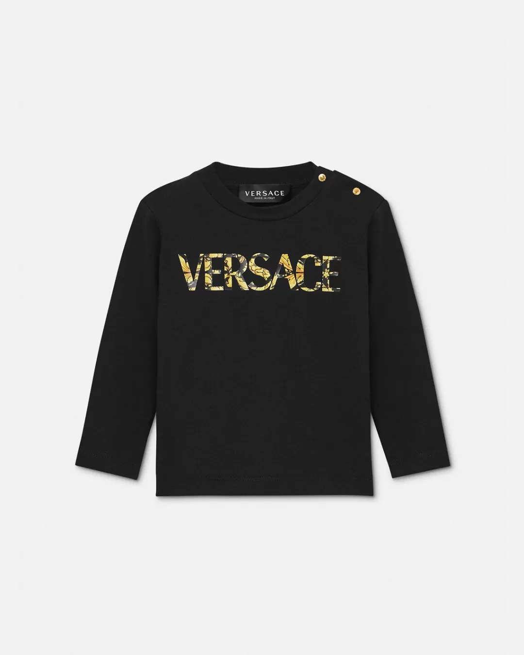 Barocco Logo Baby T-Shirt*Versace Cheap