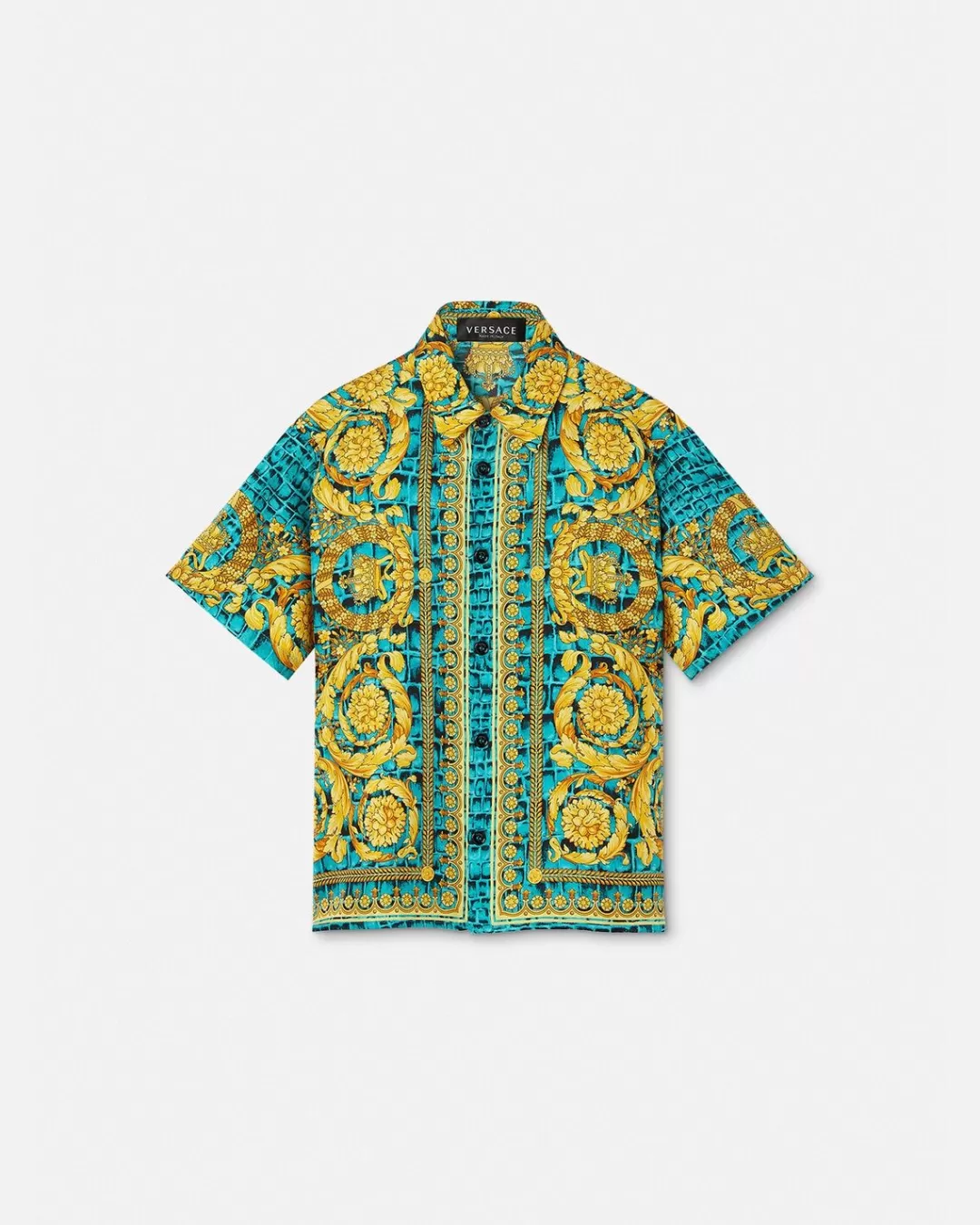 Baroccodile Kids Silk Shirt*Versace Fashion