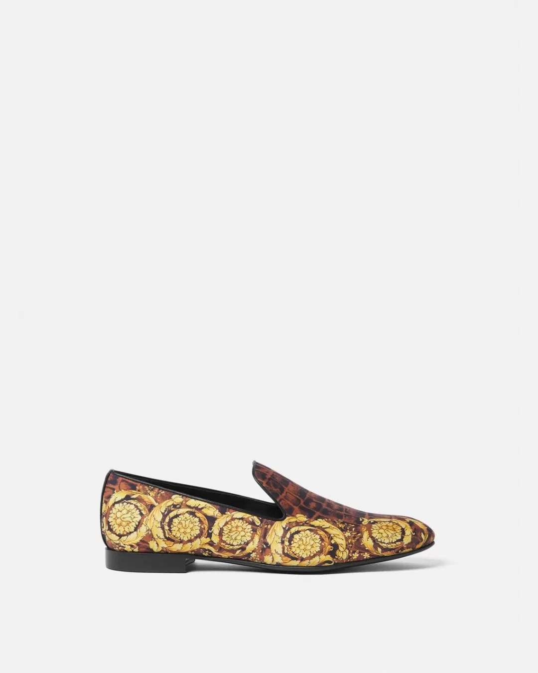 Baroccodile Satin Slippers*Versace Shop