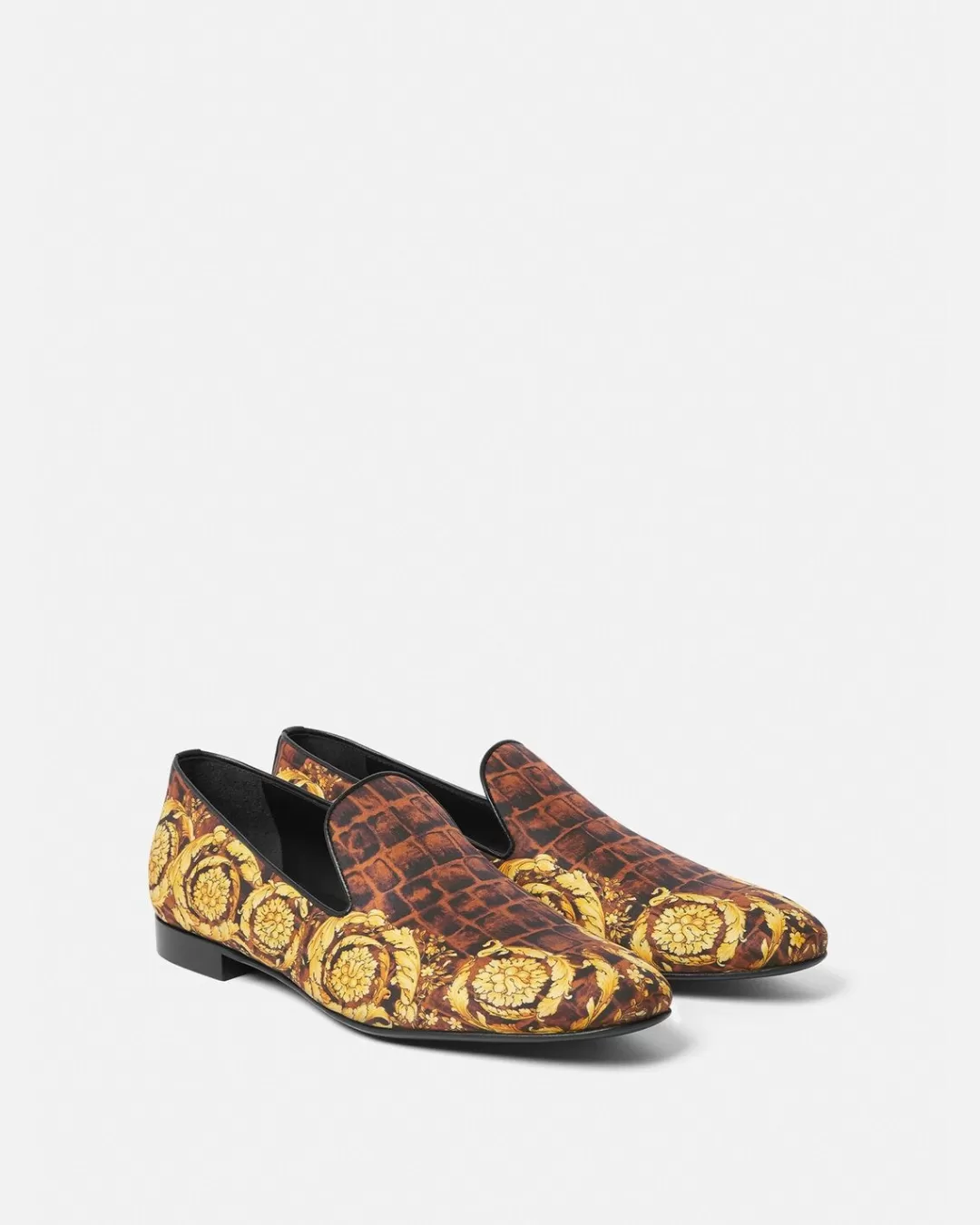 Baroccodile Satin Slippers*Versace Shop