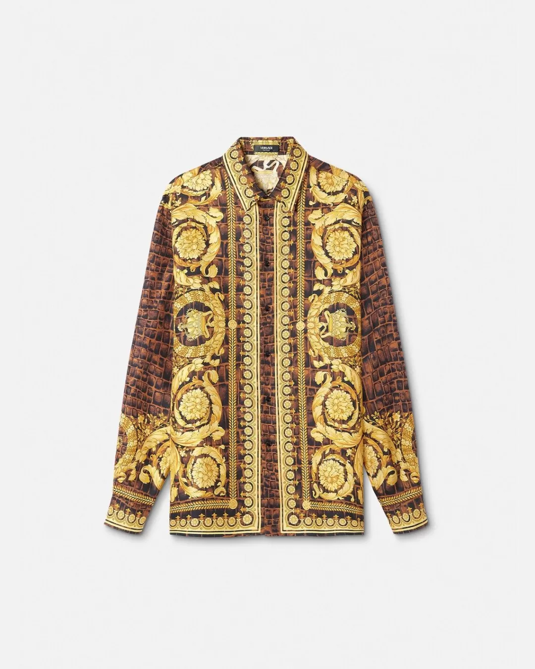 Baroccodile Silk Shirt*Versace Shop