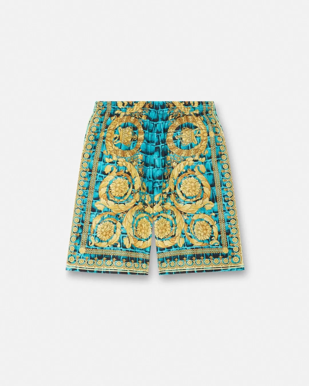 Baroccodile Silk Shorts*Versace Best