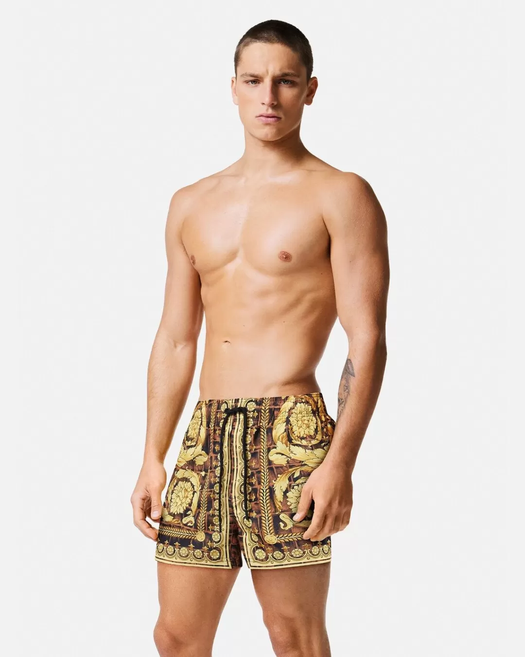 Baroccodile Swim Shorts*Versace Sale