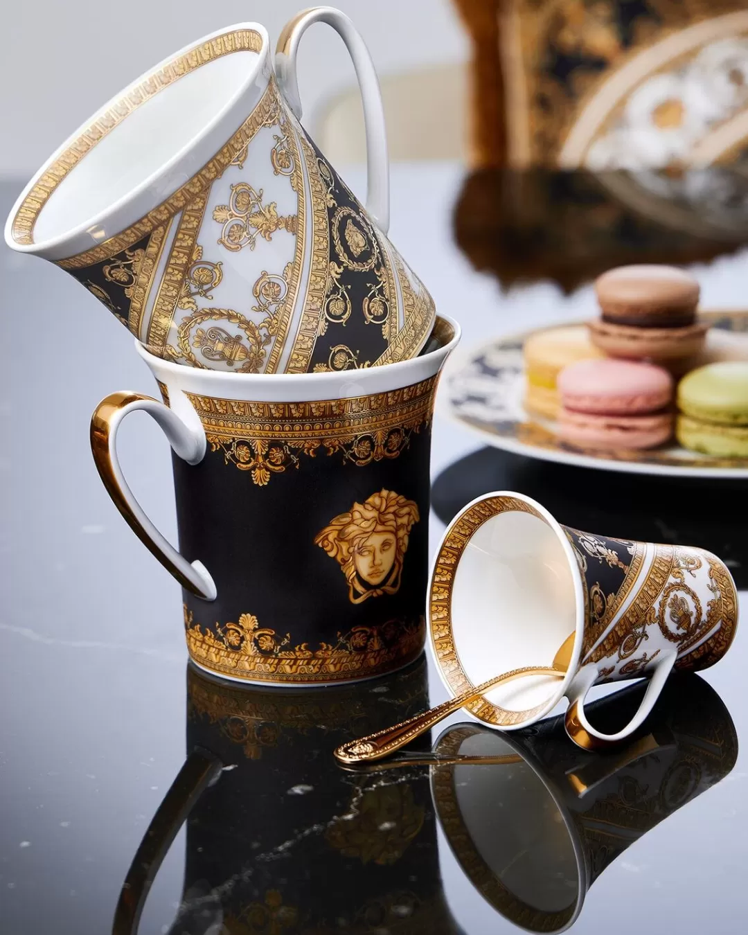 Baroque Espresso Cup & Saucer*Versace Best Sale