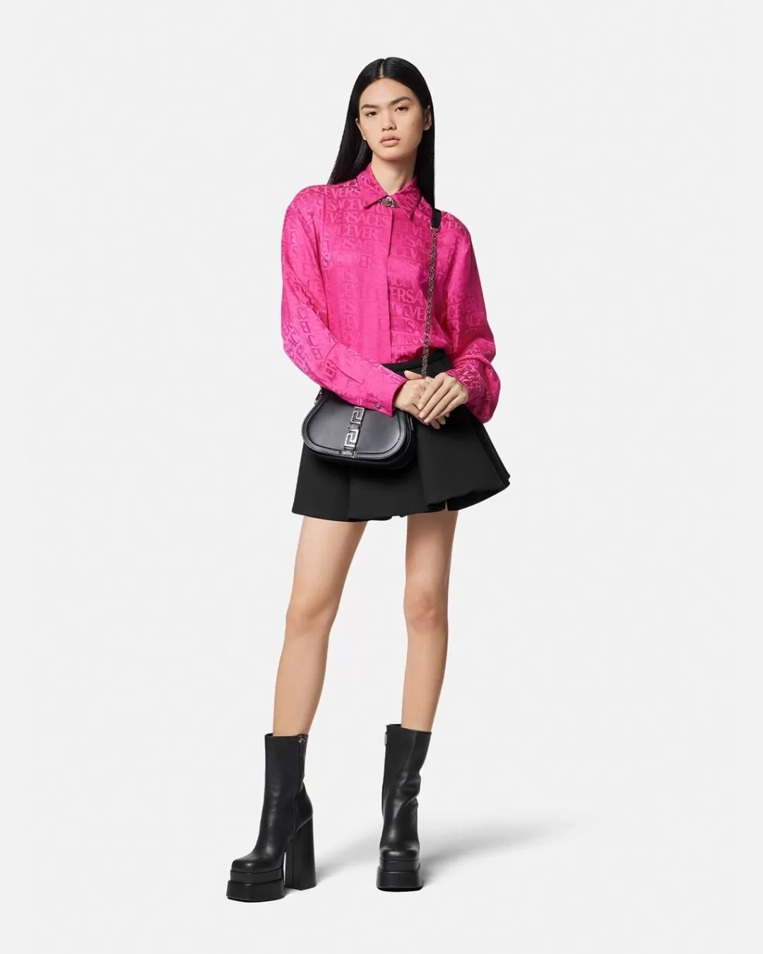 Box Pleat Mini Skirt*Versace Outlet