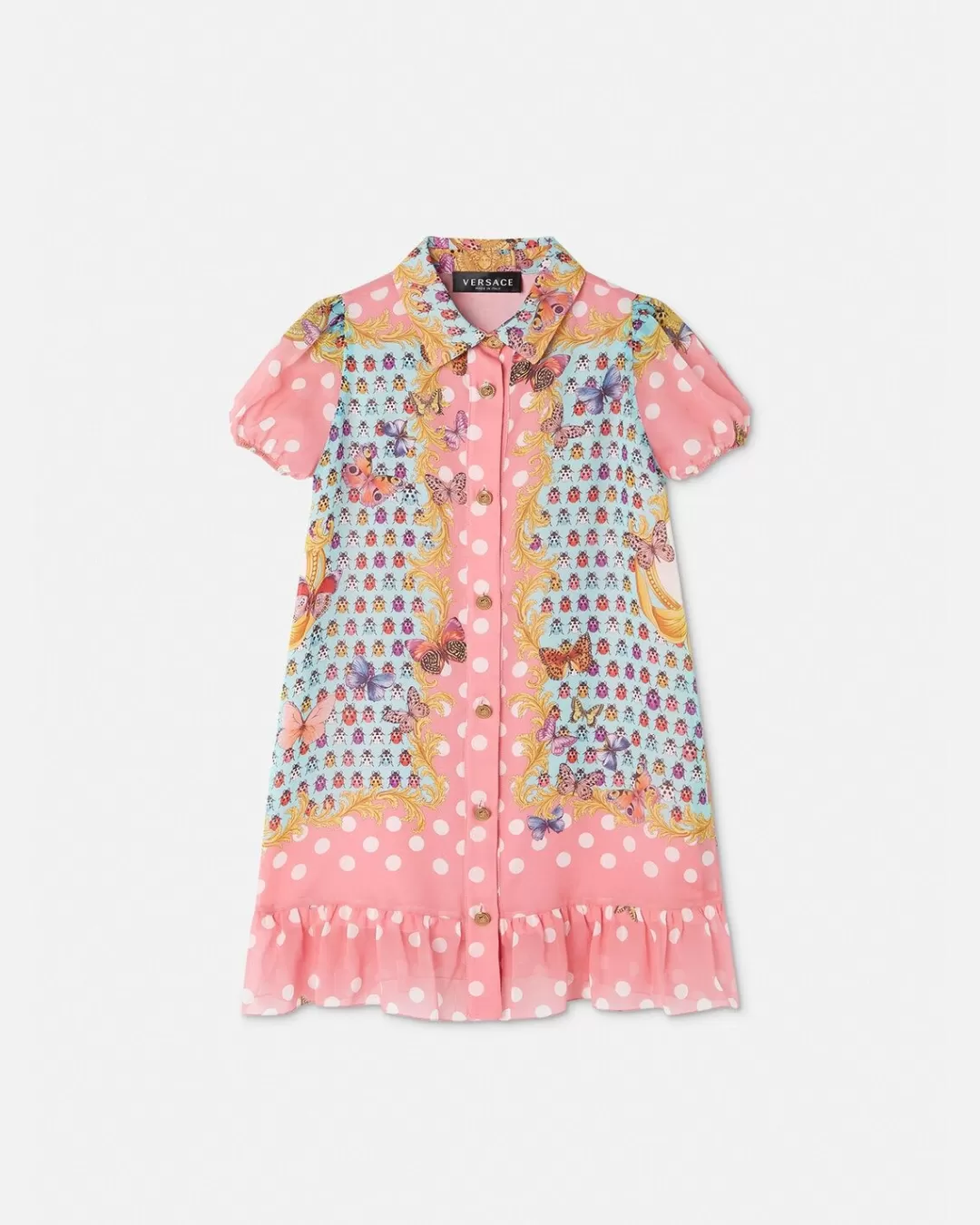 Butterflies Kids Silk Dress*Versace Sale