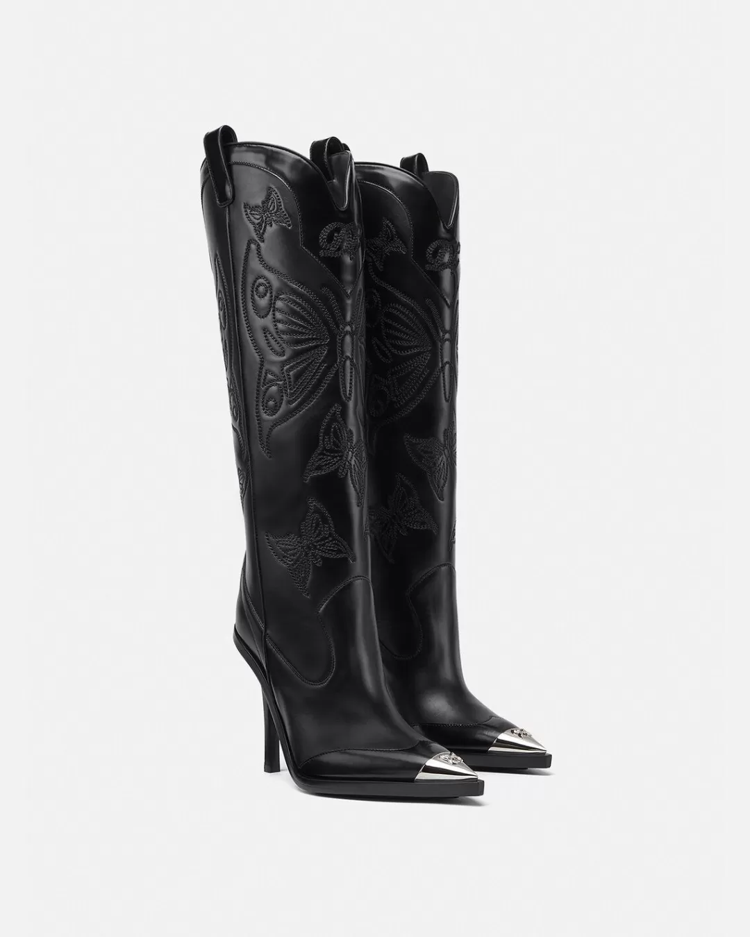 Butterflies Knee-High Boots*Versace Best Sale