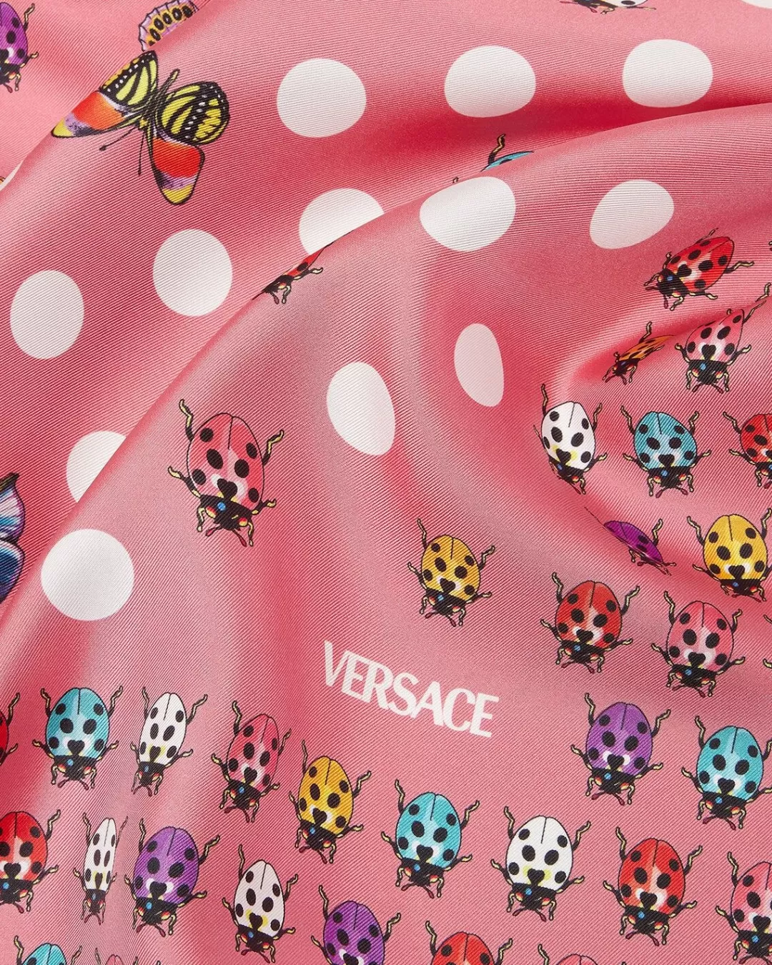 Butterflies Large Silk Foulard 35"*Versace Discount