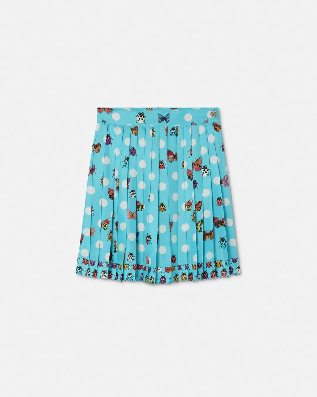 Butterflies Pleated Silk Skirt*Versace Best Sale