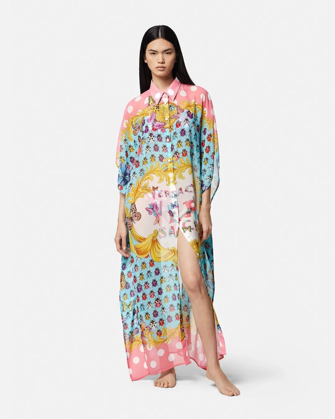 Butterflies Shirt Dress Cover-Up*Versace Online