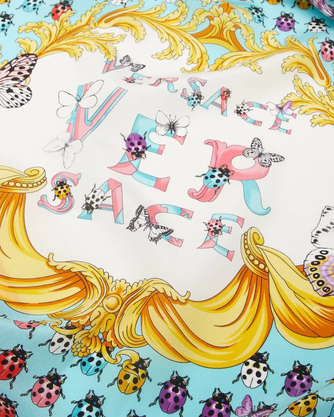 Butterflies Silk Scarf*Versace New