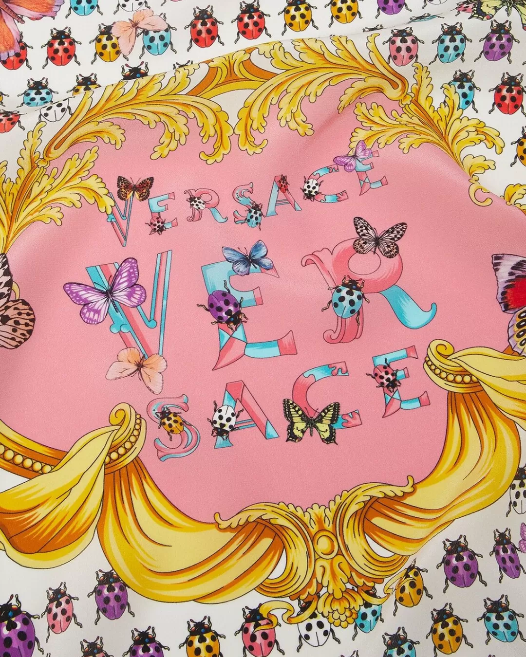 Butterflies Silk Scarf*Versace Clearance