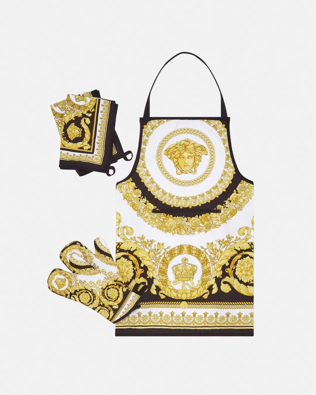 Crete De Fleur Apron Kitchen Set*Versace Online